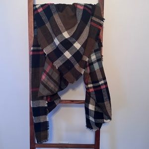 Brown Plaid Scarf